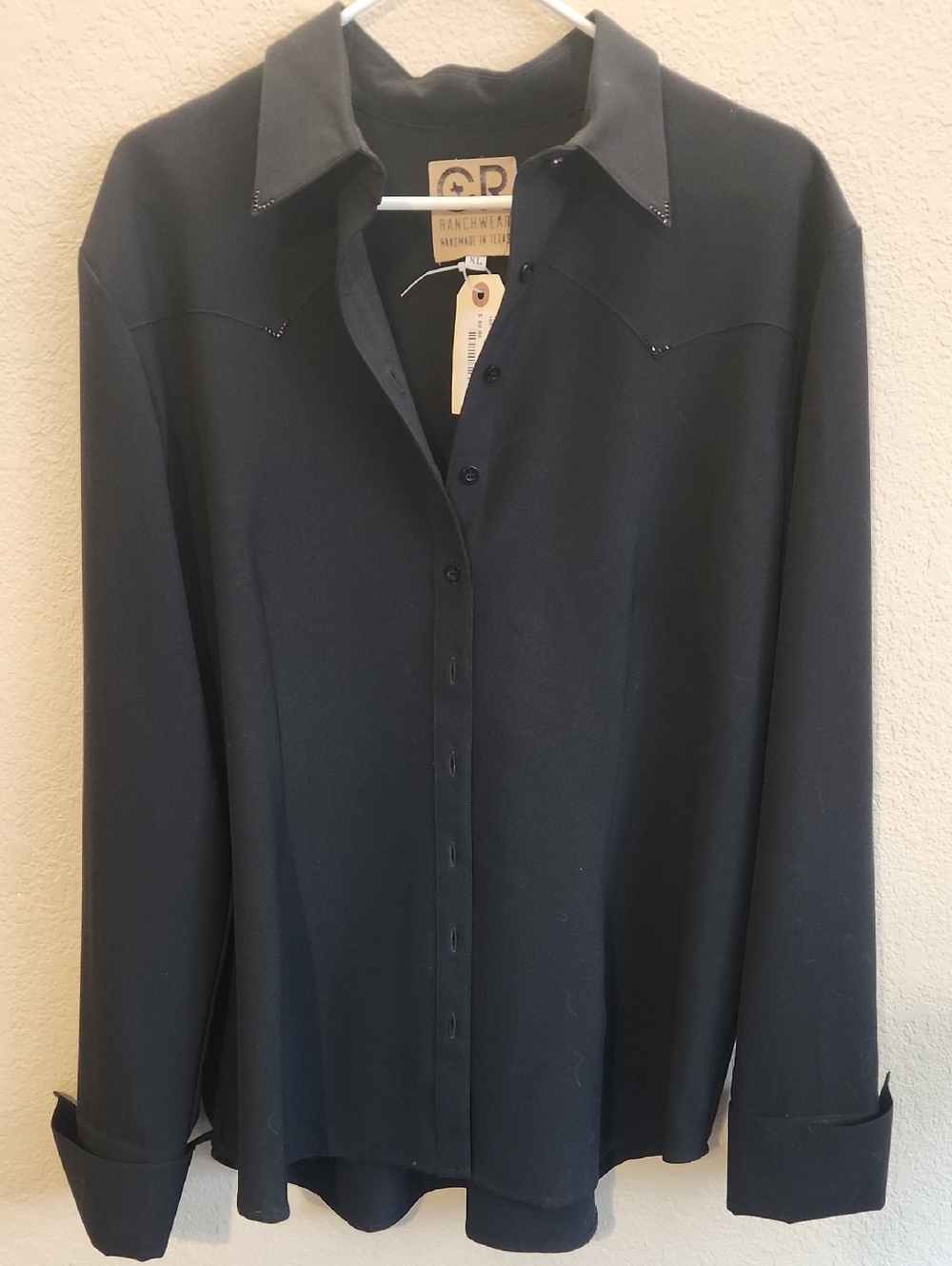 CR RANCHWEAR Black Button-Up Shirt -